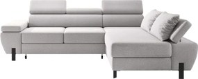 Narożnik MOLINA L układ L Prawostronny z funkcją spania w tkaninie CLOUD WERSAL
