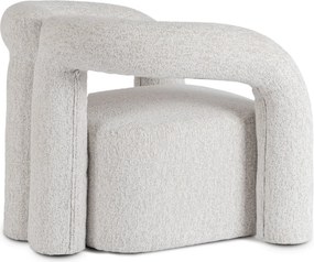 Szary designerski fotel do salonu w stylu nowoczesnym C2-B78