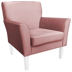 Fotel PIRO MG VELVET różowy ATOS