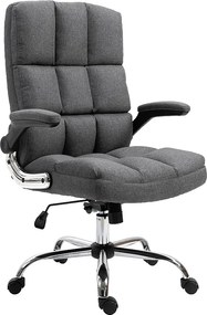 Krzesło biurowe MCW-J21,  tkanina/tekstylia ciemnoszary