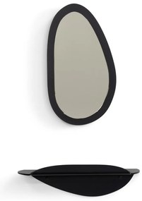 Czarna metalowa półka 34 cm Pipa – Spinder Design