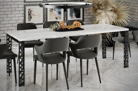 Stół rozkładany MATIO 80(170)x80 biały połysk