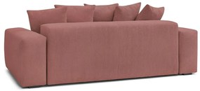 Jasnoróżowa sztruksowa sofa 280 cm Voltaire – Bobochic Paris