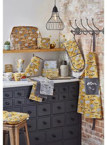 Bawełniany fartuch z warstwą PVC Retro Meadow – Cooksmart ®