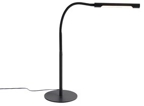 Designerska lampa stołowa czarna z wbudowanym LED i ściemniaczem dotykowym - PalkaDesignerski Oswietlenie wewnetrzne