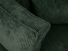 Rozkładana narożna sofa SMART COSARO ciemnozielona, dwustronna + 2 poduszki GRATIS