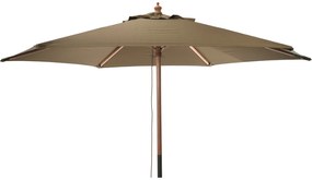 Parasol ogrodowy drewniany, Ø 250 cm