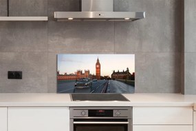 Panel szklany do Kuchni Samochody na Miejskiej Ulicy