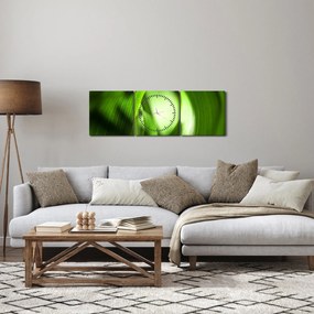 Obraz - Źdźbło trawy (z zegarem) (90x30 cm)