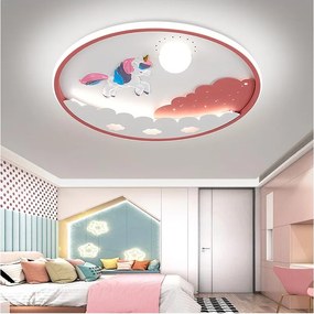Brilagi - ściemnialna lampa sufitowa LED dla dzieci UNICORN LED/68W/230V 3000-6000K+pilot