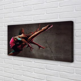 Obraz drukowany na płótnie Kobieta w Szpagacie