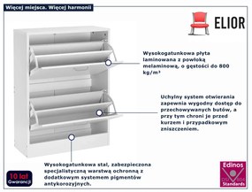 Biała uchylna szafka na buty  B5-R19