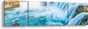 Obraz - Wodospad Godafoss (170x50 cm)