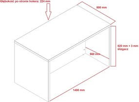 Wyspa kuchenna szary grafit D6-W42