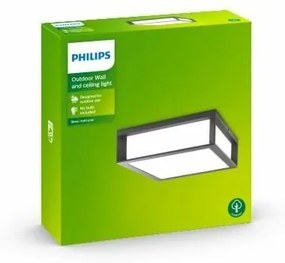 Philips 17184/93/16 oprawa zewnętrzna Skies 2x E2742 W bez zasilacza IP44, antracytowy