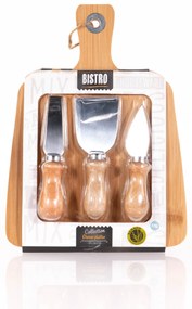 Deska do krojenia serów + 3 noże, komplet