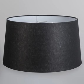 Nowoczesna lampa wisząca stalowa z kloszem 45 cm czarna - Cappo 1