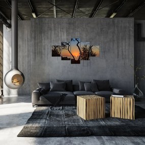 Obraz zachodu słońca (125x70 cm)