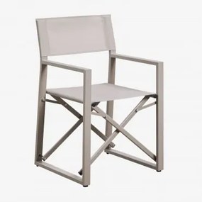 Zestaw 2 Składanych Krzeseł Reżyserskich Ogrodowych Z Stali Antoliana Moka Brown - Sklum