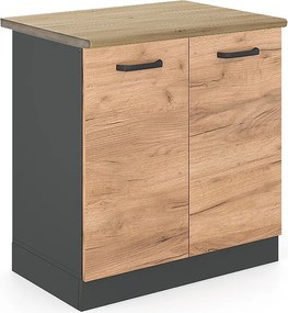 Szafka pod zlew złoty dąb energetyczny 80x60x81.6 r-line