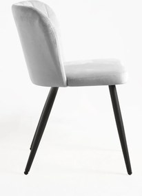 Zestaw 4 Krzese Luk Aksamitne