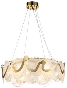 Lampa sufitowa wisząca APP1544-8CP Złota Szczotkowana