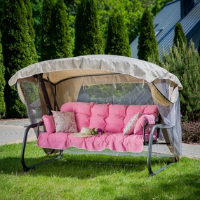Huśtawka ogrodowa z moskitierą Ravenna Lux D042-23DW PATIO + GRATIS