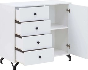 Komoda Anders 90 cm z szufladami - biały