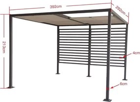 Natis – elegancka pergola tarasowa z rozsuwanym zadaszeniem i aluminiową konstrukcją
