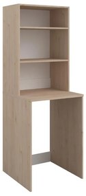 Szafka do zabudowy pralki z półkami - Naturalny jasny - szer. 65 x wys. 184 cm - ERKANO