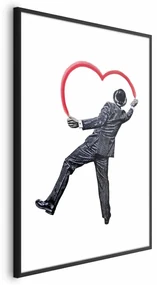 Plakat Elegancki graficiarz 29,7x42 cm z ramą czarną z marginesem ARTGEIST B
