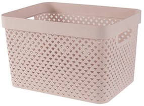 Jasnoróżowy plastikowy pojemnik 35,5x26x22 cm Pure – Curver