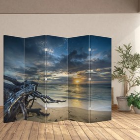 Parawan - Morze o zachodzie Słońca (210x170 cm)