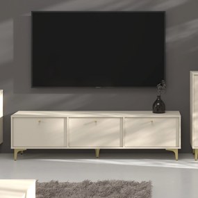 Szafka RTV stojąca TORINO 180 cm do Salonu pod Telewizor - Odcienie beżu