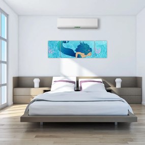 Obraz - Syrenka (170x50 cm)