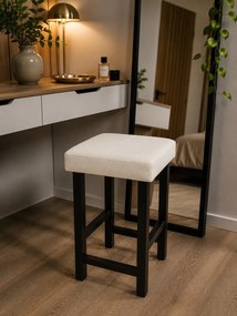 Taboret Klasyk 45cm Stołek Loft Eko-skóra D10