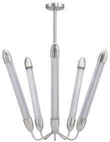 Stalowa lampa wisząca w kolorze srebra ze szklanym kloszem ø 86 cm Lemon Squeeze – UMAGE