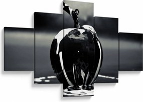 Obraz czarnego jabłka (125x70 cm)