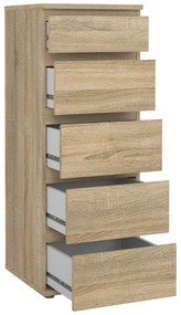Wysoka komoda w dekorze dębu 40x107 cm Nova – Tvilum