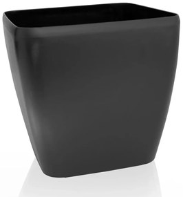Flower Lover Doniczka Quadrato Easy matowy czarny, 24 cm, 24 cm