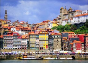 Obraz na szkle - Ribeira, Portugalia (70x50 cm)