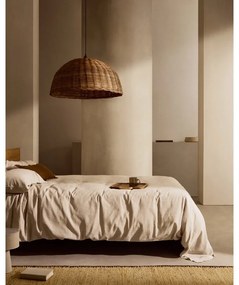 Szarobeżowa pościel dwuosobowa z mieszanki lnu 240x220 cm Simmel – Kave Home