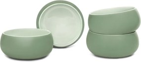 Zielone kamionkowe miski zestaw 4 szt. 600 ml Aura Luma – Bonami Selection