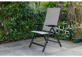 AVANTAGE mocca - aluminiowy fotel ogrodowy z funkcją rozkładania