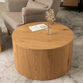 Stolik Kawowy CLOVER MAX 80 cm Dąb Nowoczesny Loft