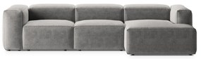 Jasnoszary narożnik (prawostronny/z szezlongiem) Bergamo – Cosmopolitan Design