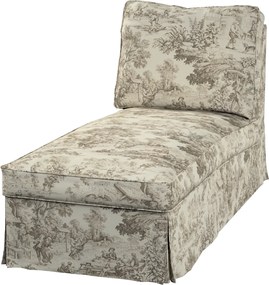 Pokrowiec na szezlong/ leżankę Ektorp wolnostojący prosty tył