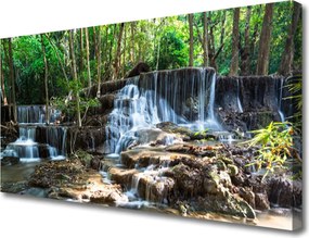 Obraz canvas Szumiący Wodospad w Górach
