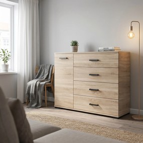 Komoda ALBANO 120 cm do Salonu Sypialni Dąb sonoma