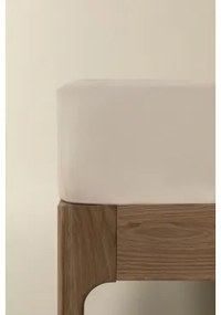 Prześcieradło Z Bawełny Perkalowej 180 Nici Lesia Kremowa Tapioca & Łóżko 135/140cm (140 X 200 X 40 Cm) - Sklum